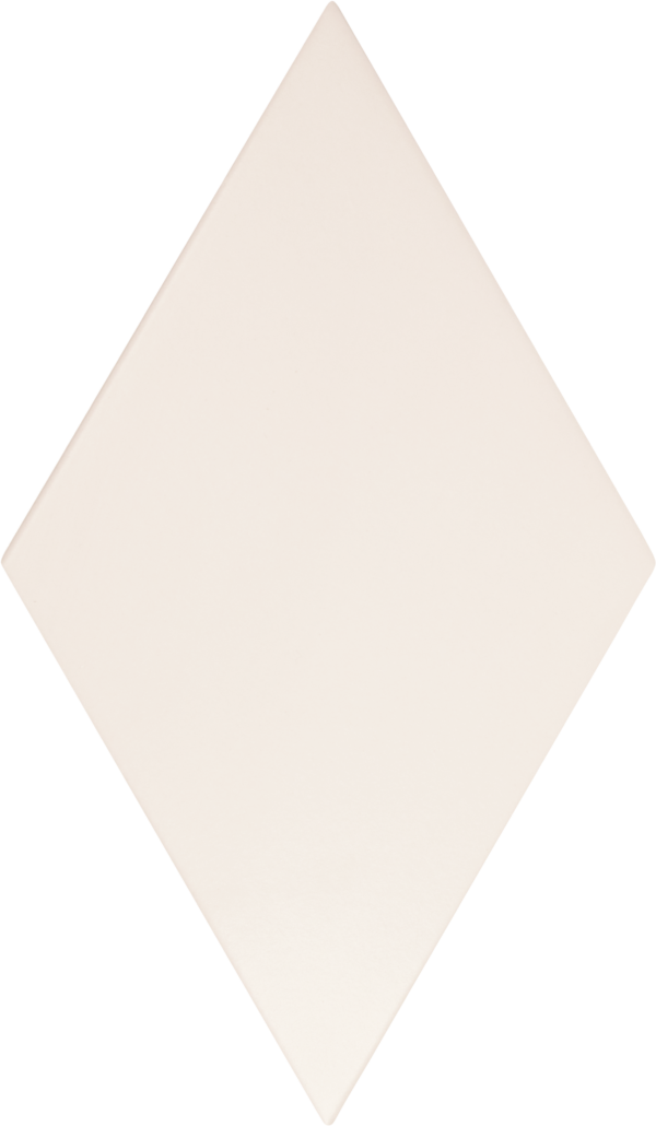 Rhombus Smooth White 6"x10" - mosaics-4-you