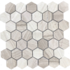 Silverwood Marble Hex - MOSAICS4YOU