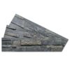 three slabs of autumn rustic 6x"24" natural stone peel and stick wall tile