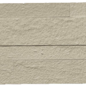 detail shot of ecru white natural stone peel and stick tile