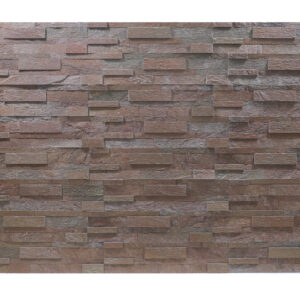auburn colored natural stone peel and stick wall tile